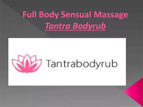 Full Body Sensual Massage Erotic massage Somero